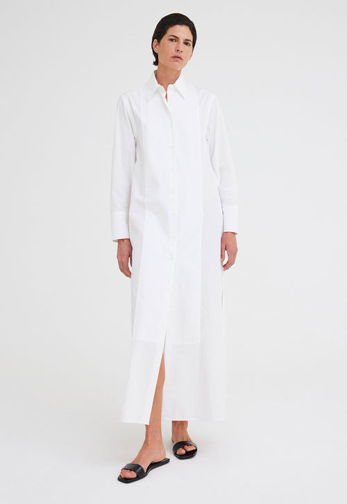 Jac+Jack Odie Cotton Shirt Dress - White